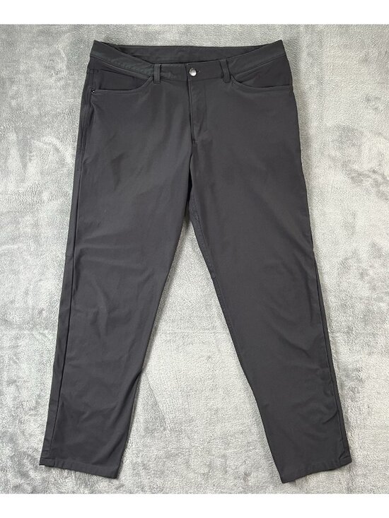 Lululemon Other - Lululemon ABC Pants Men's 34 Black Classic 5 Pockets Chino Golf